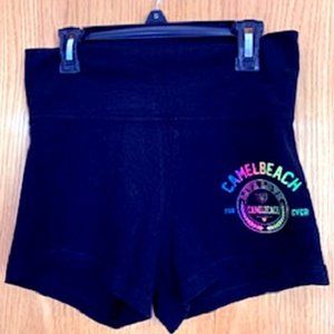 Girl's Cotton Shorts Popular Sports Black Print XL